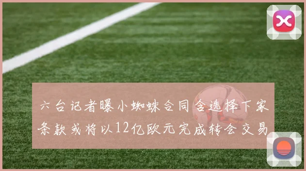 六台记者曝小蜘蛛合同含选择下家条款或将以12亿欧元完成转会交易